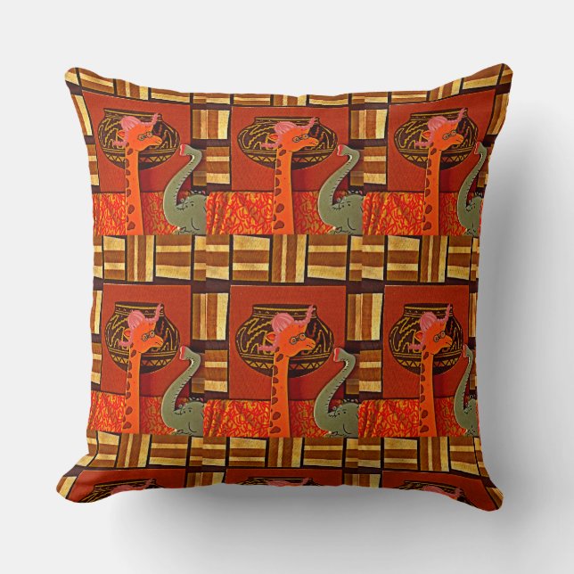 Niedliche Funny African Giraffe Drucken Phantastis Kissen (Vorderseite)