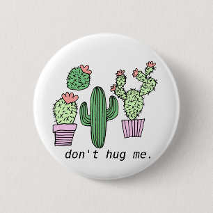 Niedliche Funny Cactus Button