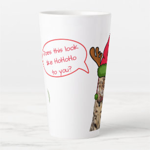 Niedliche Funny Cat in Holiday Hat Weihnachten Milchtasse