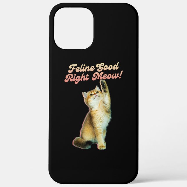 Niedliche Funny Cat Typografie mit Playful Kitten Case-Mate iPhone Hülle (Rückseite)