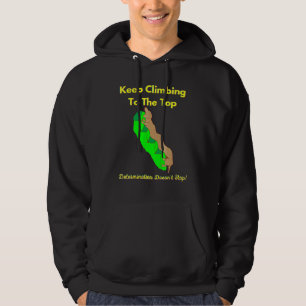 Niedliche Funny Dackel Behaltend Klettersteig auf Hoodie
