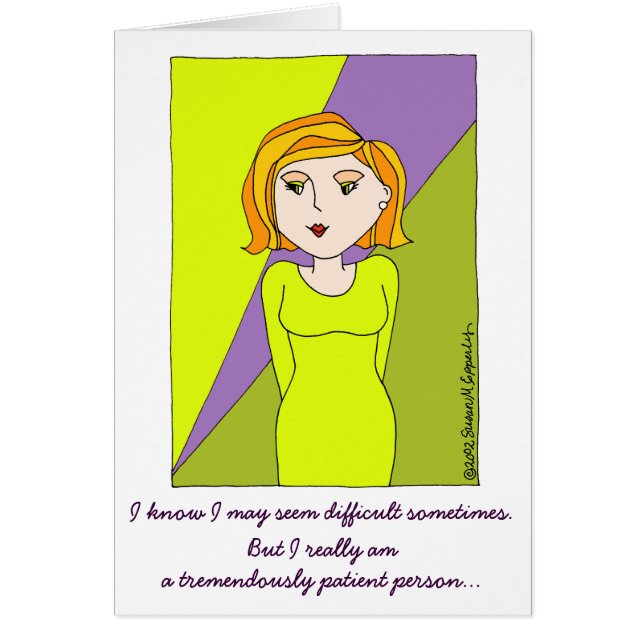Niedliche Funny Diva Spoiled Brat Cartoon Girl (Vorne)