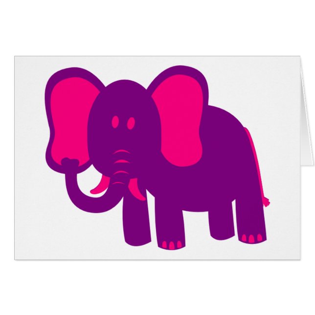 Niedliche Funny Elephant (Vorderseite (Horizontal))