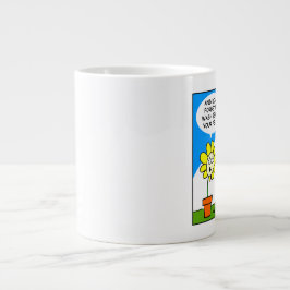 Niedliche Funny Funny Blume Cartoon Gärtner Jumbo-Tasse