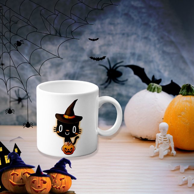 Niedliche Funny Halloween Black Cats Tasse (Von Creator hochgeladen)
