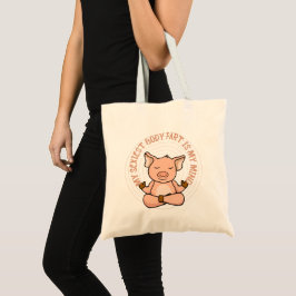 Niedliche Funny Pig Medizin Yoga Tote Tasche