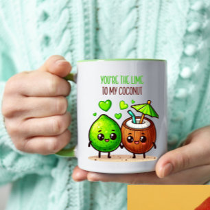 Niedliche Funny Valentine's Day Friendship Kawaii Zweifarbige Tasse