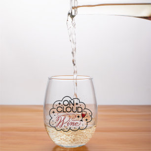Niedliche Funny Wine Puns Weinglas Ohne Stiel