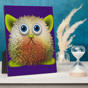 Niedliche Fuzzy Cartoon Art for All Fotoplatte