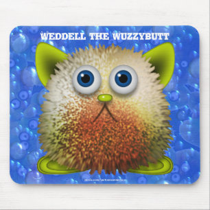 Niedliche Fuzzy Cartoon Art for All Mousepad