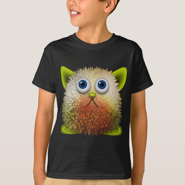 Niedliche Fuzzy Cartoon Art for All T-Shirt (Vorderseite)