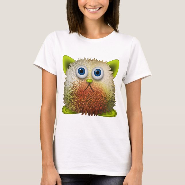 Niedliche Fuzzy Cartoon Art for All T-Shirt (Vorderseite)