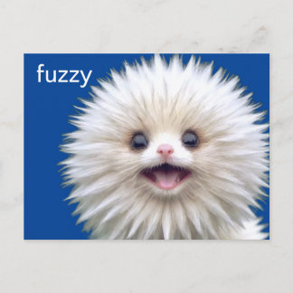 Niedliche Fuzzy Kreatur Postkarte