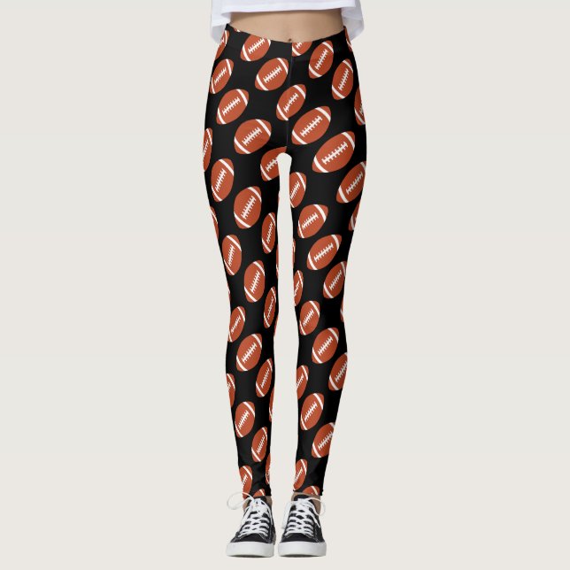 Niedliche-Game-Day-Leggings für Frauenfußball Leggings (Vorderseite)