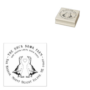 Niedliche Gänse, Gewächshaus Eierkarton Briefmarke Gummistempel