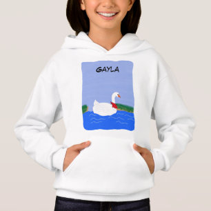 Niedliche Gänse mit roter Bandane Hoodie