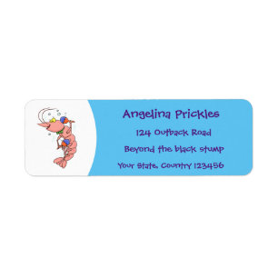 Niedliche Garnelen, Garnelen Cartoon