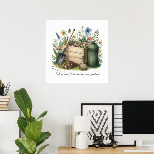 Niedliche Gartenliebhaber Poster