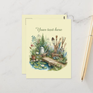 Niedliche Gartenliebhaber Postkarte