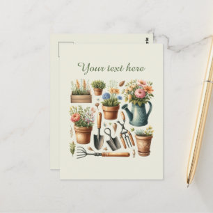 Niedliche Gartenliebhaber Postkarte