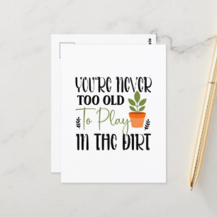 Niedliche Gärtnerkunst Postkarte