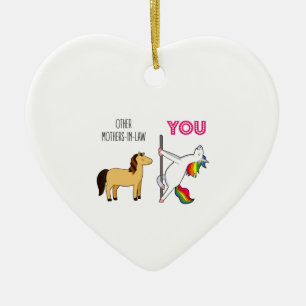 Niedliche Gastgeschenk Hochzeit für Schwiegermutt Keramik Ornament