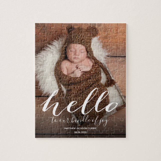 Niedliche Geburtserklärung von Baby (Vertikal)