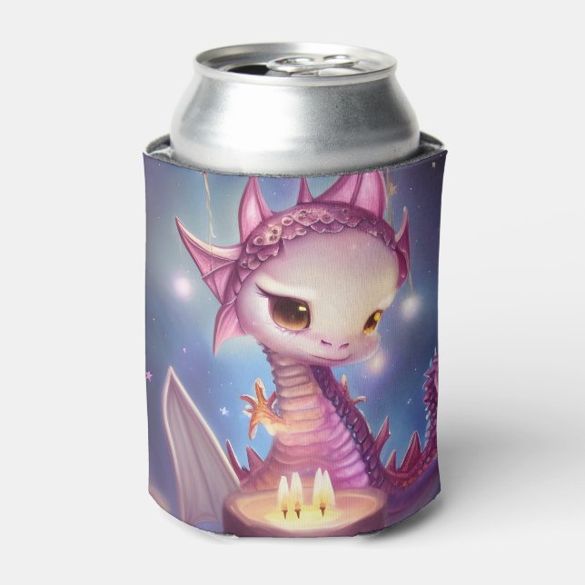Niedliche Geburtstag Dargon Dosenkühler (Kanne Vorderseite)
