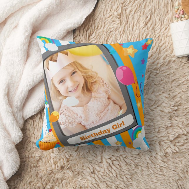 Niedliche Geburtstag Kissen für Kinder (Decke)