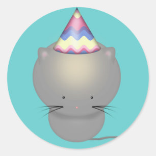 Niedliche Geburtstag Kitten Stickers