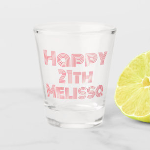 Niedliche Geburtstag Mädchenname Schnapsglas