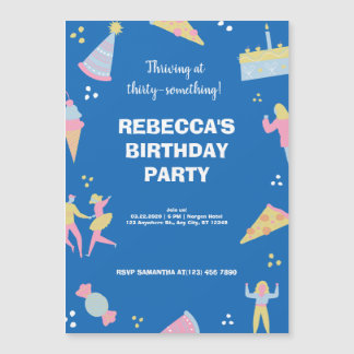 Niedliche Geburtstag Magneteinladung