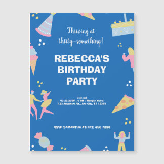 Niedliche Geburtstag Magneteinladung