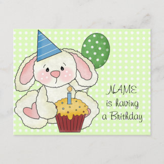 Niedliche Geburtstag Party Einladung