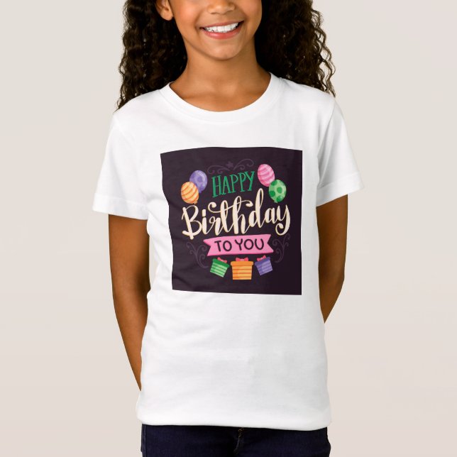 "Niedliche Geburtstag T - Shirt für Kinder - Feier (Vorderseite)