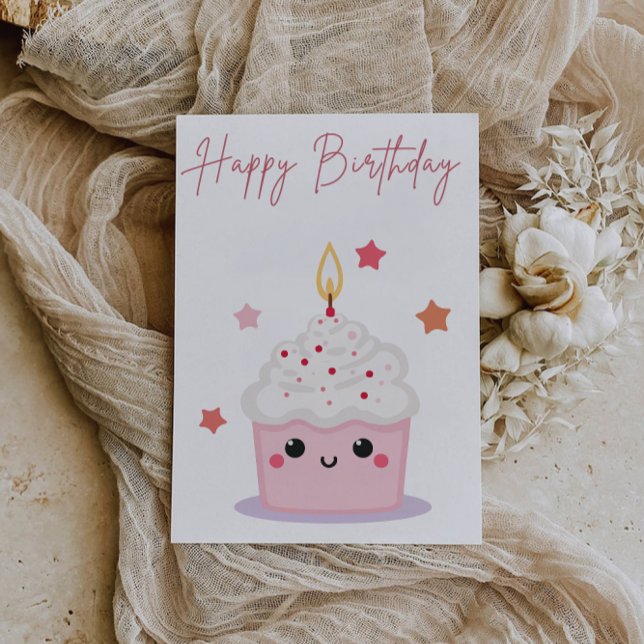 Niedliche Geburtstagskarte Karte (Cute cake birthday card)