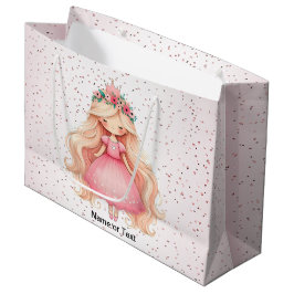 Niedliche Geburtstagspartei von Watercolor Pink Pr Große Geschenktüte