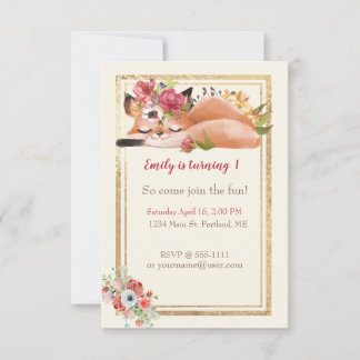 Niedliche Geburtstagsparty Einladung