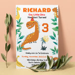 Niedliche Geburtstagsparty von Dino Themed Kid Einladung<br><div class="desc">Mit unserem individuell gestaltbaren Produkt "Niedliche Dino Themed Kid's Birthday Party" lassen Sie sich begeistern! Wenn Ihr Kleiner alles prähistorisch Liebe, ist dies die perfekte Wahl für eine Geburtstagsfeier, die ihn in die Zeit zurück in das Land der Dinosaurier bringt. Unser individualisierbares Dino-Thema bietet alles, was Sie für ein lustiges...</div>