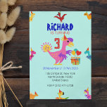 Niedliche Geburtstagsparty von Dino Themed Kid Einladung<br><div class="desc">Mit unserem individuell gestaltbaren Produkt "Niedliche Dino Themed Kid's Birthday Party" lassen Sie sich begeistern! Wenn Ihr Kleiner alles prähistorisch Liebe, ist dies die perfekte Wahl für eine Geburtstagsfeier, die ihn in die Zeit zurück in das Land der Dinosaurier bringt. Unser individualisierbares Dino-Thema bietet alles, was Sie für ein lustiges...</div>