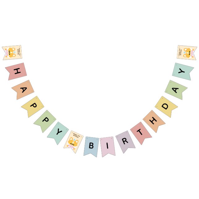 Niedliche Geburtstagsparty Wimpelkette (Alle)