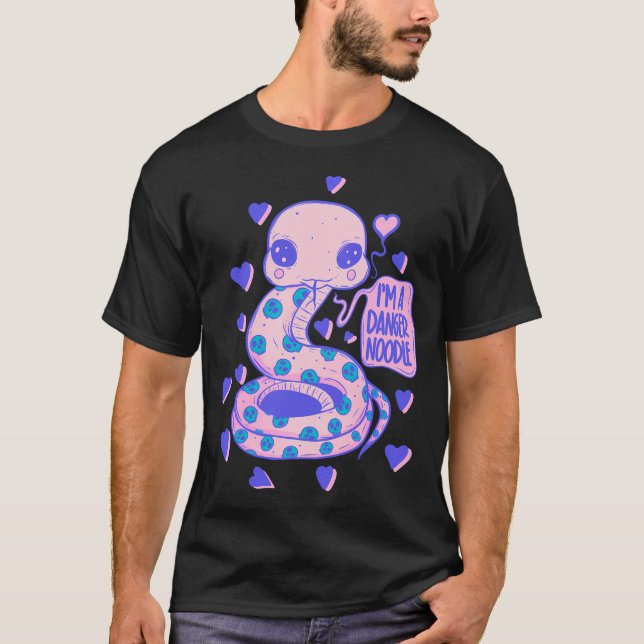 Niedliche Gefahr - Nadel - Adorable Schlange T-Shirt (Vorderseite)
