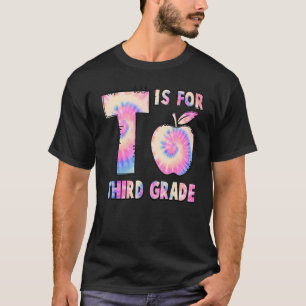 Niedliche Gefärbte Krawatte Apple Third Grade Happ T-Shirt