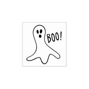 Niedliche Geist-Gewohnheit Halloweens Gummistempel