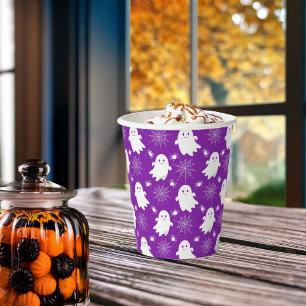 Niedliche Geister   Spinnen   Spider Webs Hallowee Pappbecher