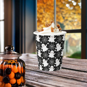 Niedliche Geister   Spinnen   Spider Webs Hallowee Pappbecher