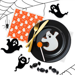 Niedliche Geister | Spinnen | Spider Webs Hallowee Serviette