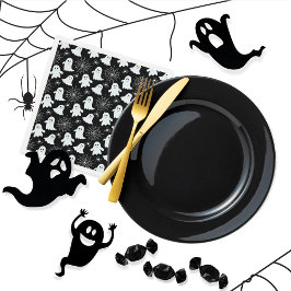 Niedliche Geister | Spinnen | Spider Webs Hallowee Serviette