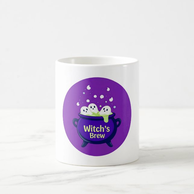 Niedliche Geister und Cauldron Kaffeetasse (Mittel)