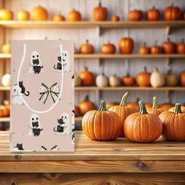 Niedliche Geister und Katzen zu Halloween-Geschenk Kleine Geschenktüte